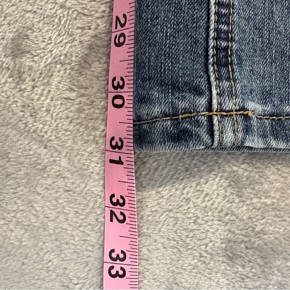 Maternity Fit & Flare Bootcut Blue Denim Jeans Sz M - Picture 3 of 8